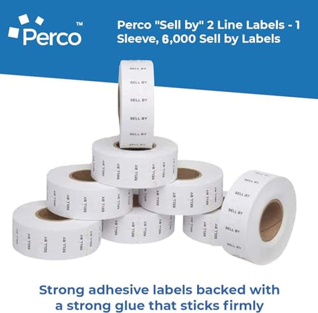 Date Labels for Perco 2 Line Date Guns - Store Supplies