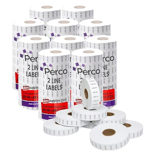 Date Labels for Perco 2 Line Date Guns - Store Supplies