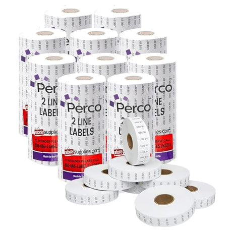 Date Labels for Perco 2 Line Date Guns - Store Supplies