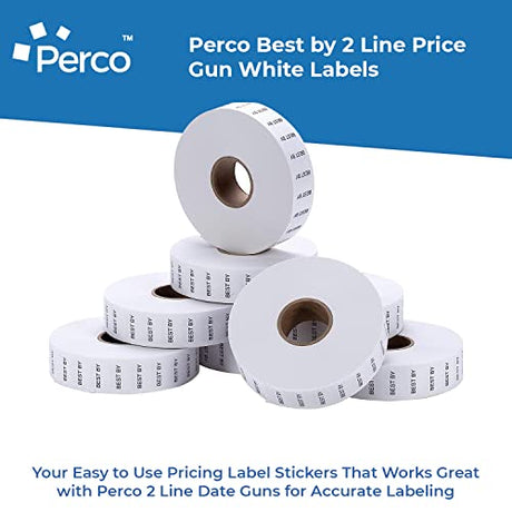 Date Labels for Perco 2 Line Date Guns - Store Supplies
