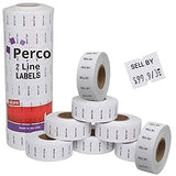 Date Labels for Perco 2 Line Date Guns - Store Supplies