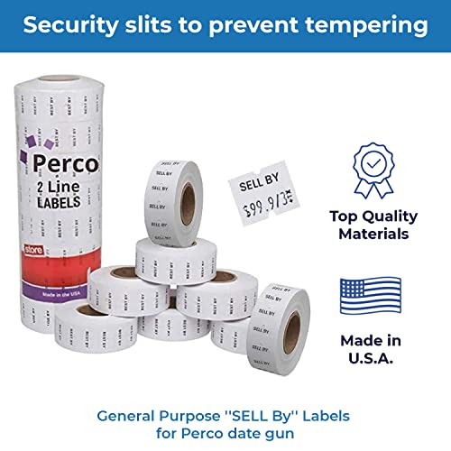 Date Labels for Perco 2 Line Date Guns - Store Supplies