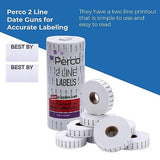Date Labels for Perco 2 Line Date Guns - Store Supplies