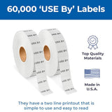 Date Labels for Perco 2 Line Date Guns - Store Supplies