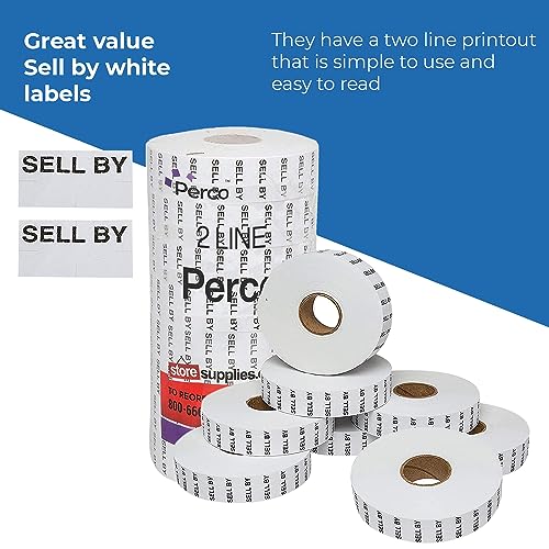 Date Labels for Perco 2 Line Date Guns - Store Supplies