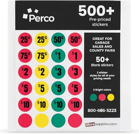 Garage Sale Stickers - Store Supplies
