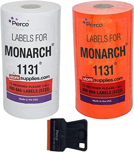 Labels for Monarch 1131 Price Guns – 2 Sleeves - Store Supplies