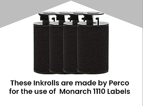 Monarch 1110 - Ink Roll for Monarch 1110 Price Labelers - Pack of 4 Inkers - Store Supplies