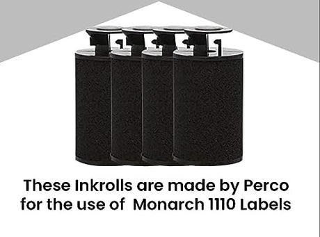 Monarch 1110 - Ink Roll for Monarch 1110 Price Labelers - Pack of 4 Inkers - Store Supplies