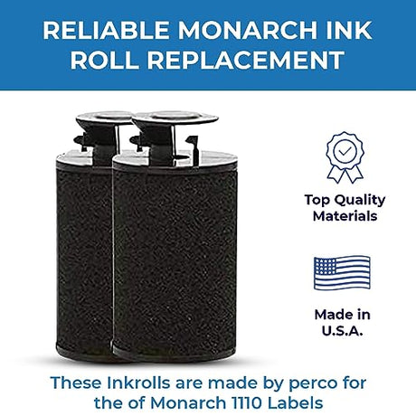 Monarch 1110 - Ink Roll for Monarch 1110 Price Labelers - Pack of 4 Inkers - Store Supplies