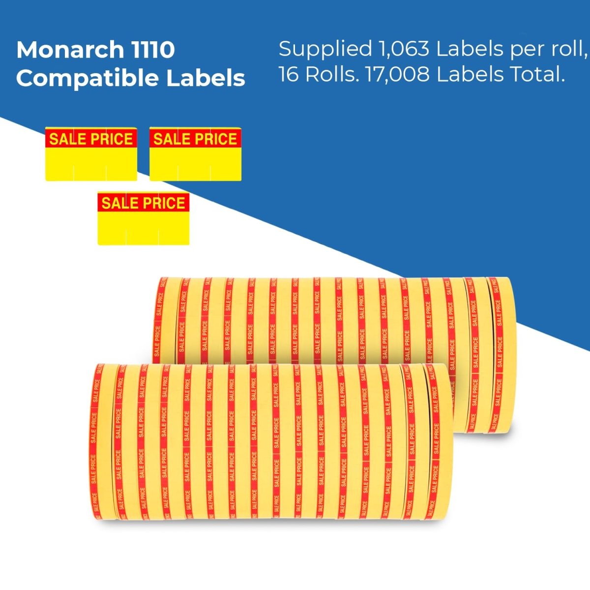 Monarch 1110 Reverse Print Labels - Store Supplies