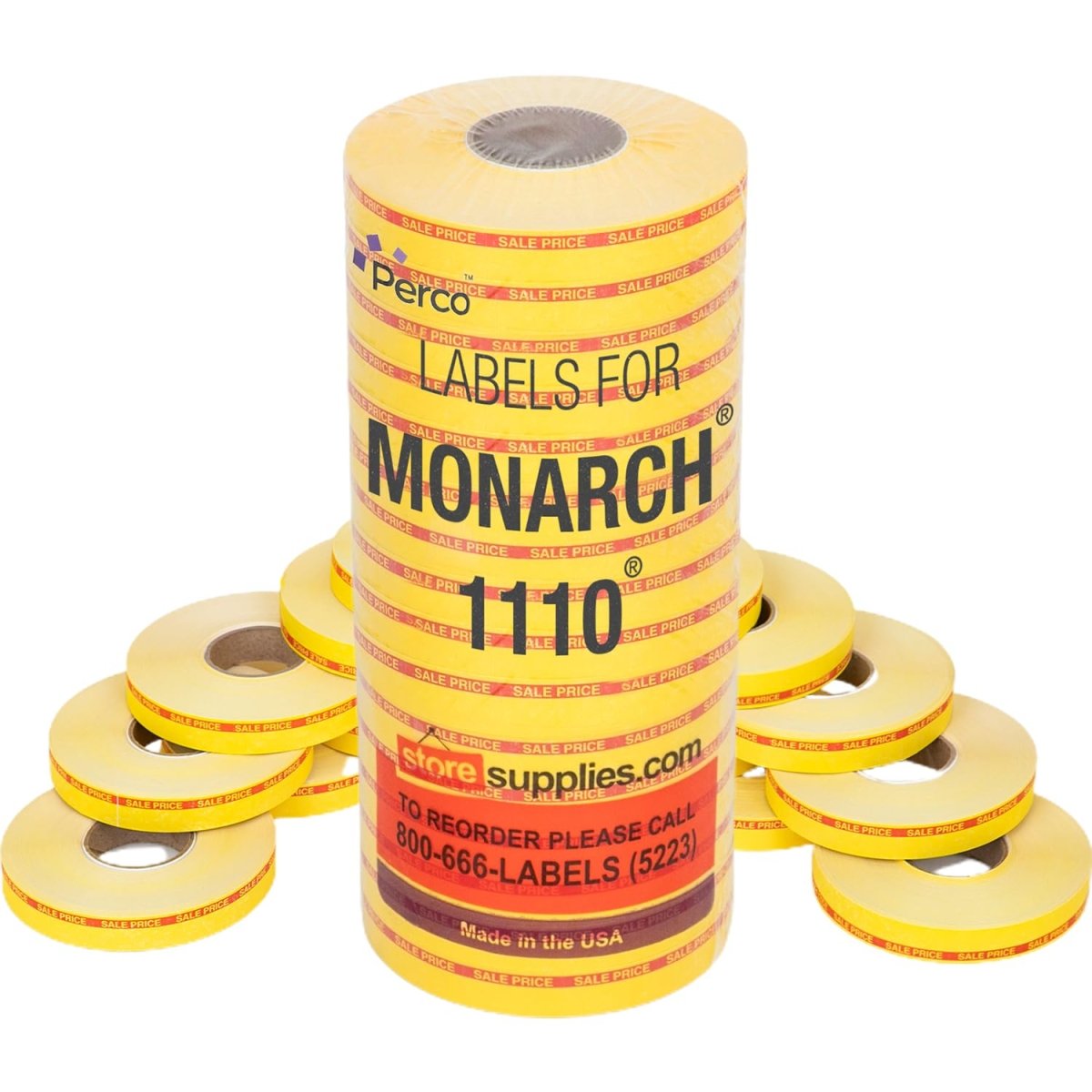 Monarch 1110 Reverse Print Labels - Store Supplies