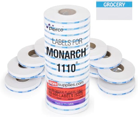 Monarch 1110 Reverse Print Labels - Store Supplies