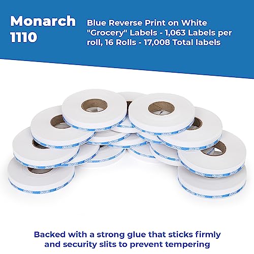 Monarch 1110 Reverse Print Labels - Store Supplies