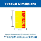 Monarch 1110 Reverse Print Labels - Store Supplies