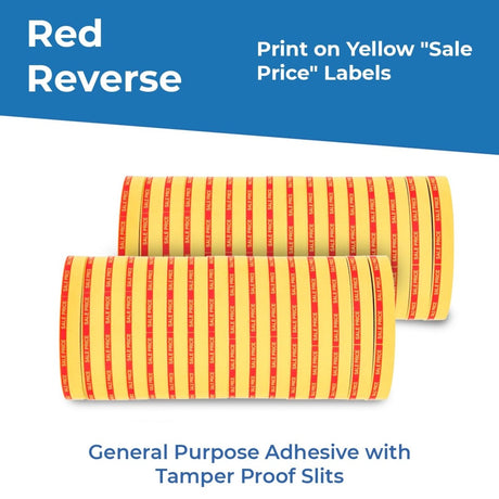 Monarch 1110 Reverse Print Labels - Store Supplies