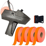 Monarch 1115 Price Gun with Labels Starter Kit: Includes Price Gun, 6,000 Fluorescent Red Pricing Labels, Inker and Label Scraper - Store Supplies