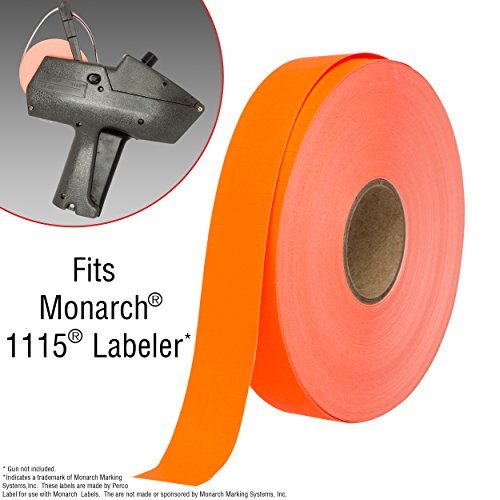 Monarch 1115 Price Gun with Labels Starter Kit: Includes Price Gun, 6,000 Fluorescent Red Pricing Labels, Inker and Label Scraper - Store Supplies