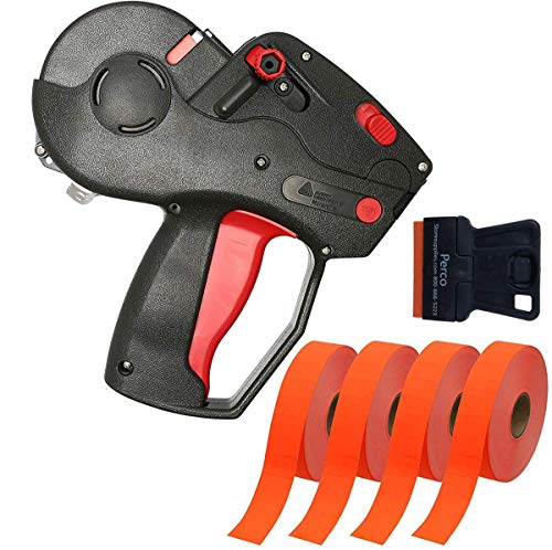 Monarch 1131 Labeler Starter Kit: Includes Price Gun, 10,000 Fluorescent Red Labels, and Preloaded Inker - Store Supplies
