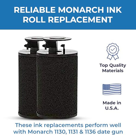Monarch Ink Roll for Monarch 1130, 1131 & 1136 Price Labelers (Pack of 4) - Store Supplies
