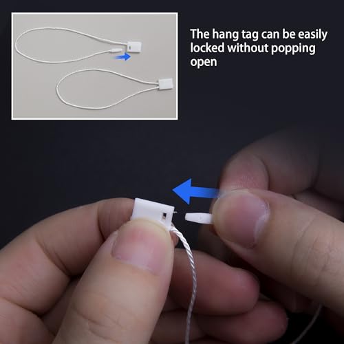 Perco 1 Hang Strings for Secure & Swift Tagging - Compatible with compatible_with_product_page | Color: White | Quantity: | Adhesive: global.AdhesiveType | SKU: hang-string-1-white-1k | - shop_
