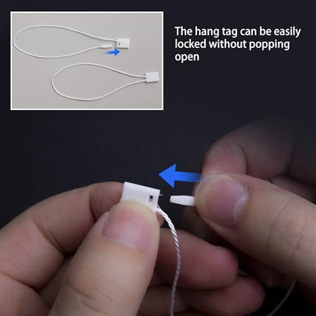 Perco 1 Hang Strings for Secure & Swift Tagging - White