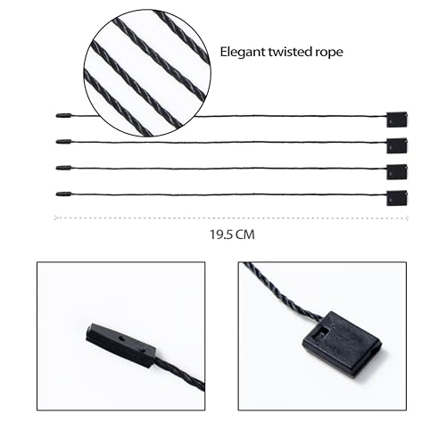 Perco 1 Hang Strings for Secure & Swift Tagging - Black