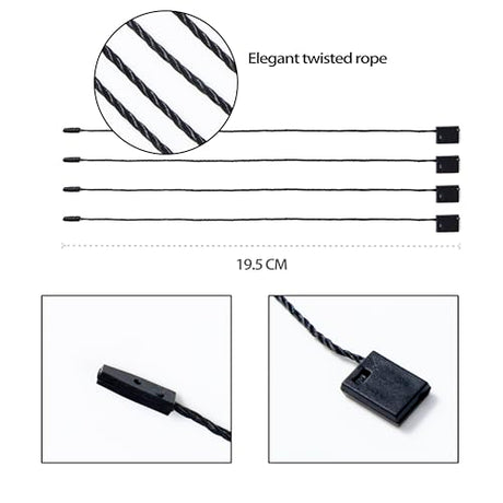Perco 1 Hang Strings for Secure & Swift Tagging - Black