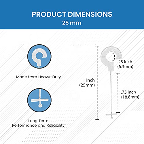 Perco 1 - Inch 25mm J Hook Standard Tagging Attachments Fasteners Tag Pins - Compatible with compatible_with_product_page | Color: 5,000 Barbs | Quantity: | Adhesive: global.AdhesiveType | SKU: PL-JHOOK-25mm | - shop_