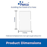 Perco 1 - Line Freezer Adhesive White Labels - Store Supplies