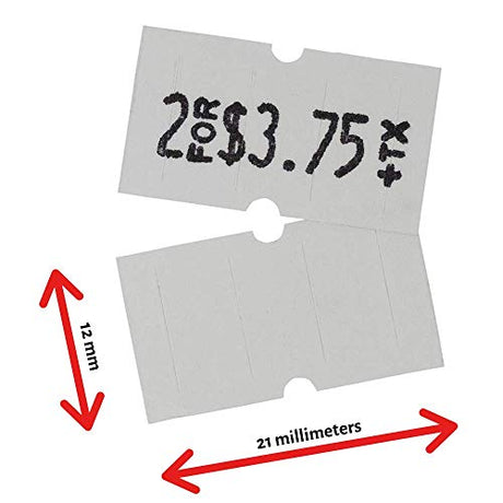 Perco 1 - Line Freezer Adhesive White Labels - Store Supplies