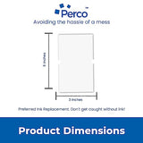 Perco 1 - Line Freezer Adhesive White Labels - Store Supplies