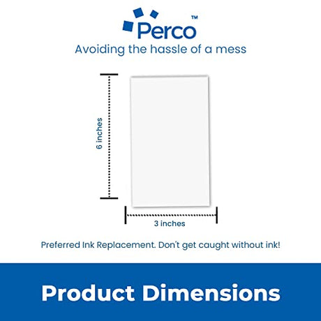 Perco 1 Line Removable Adhesive White Labels - Store Supplies