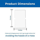 Perco 2 Line Freezer Adhesive White Labels - Store Supplies