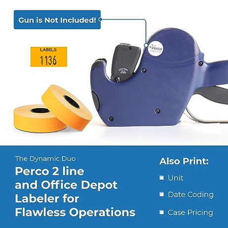 Perco 2 Line Price and Date Guns - Store Supplies