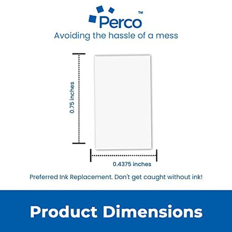Perco 2 Line Removable Adhesive White Labels - Store Supplies