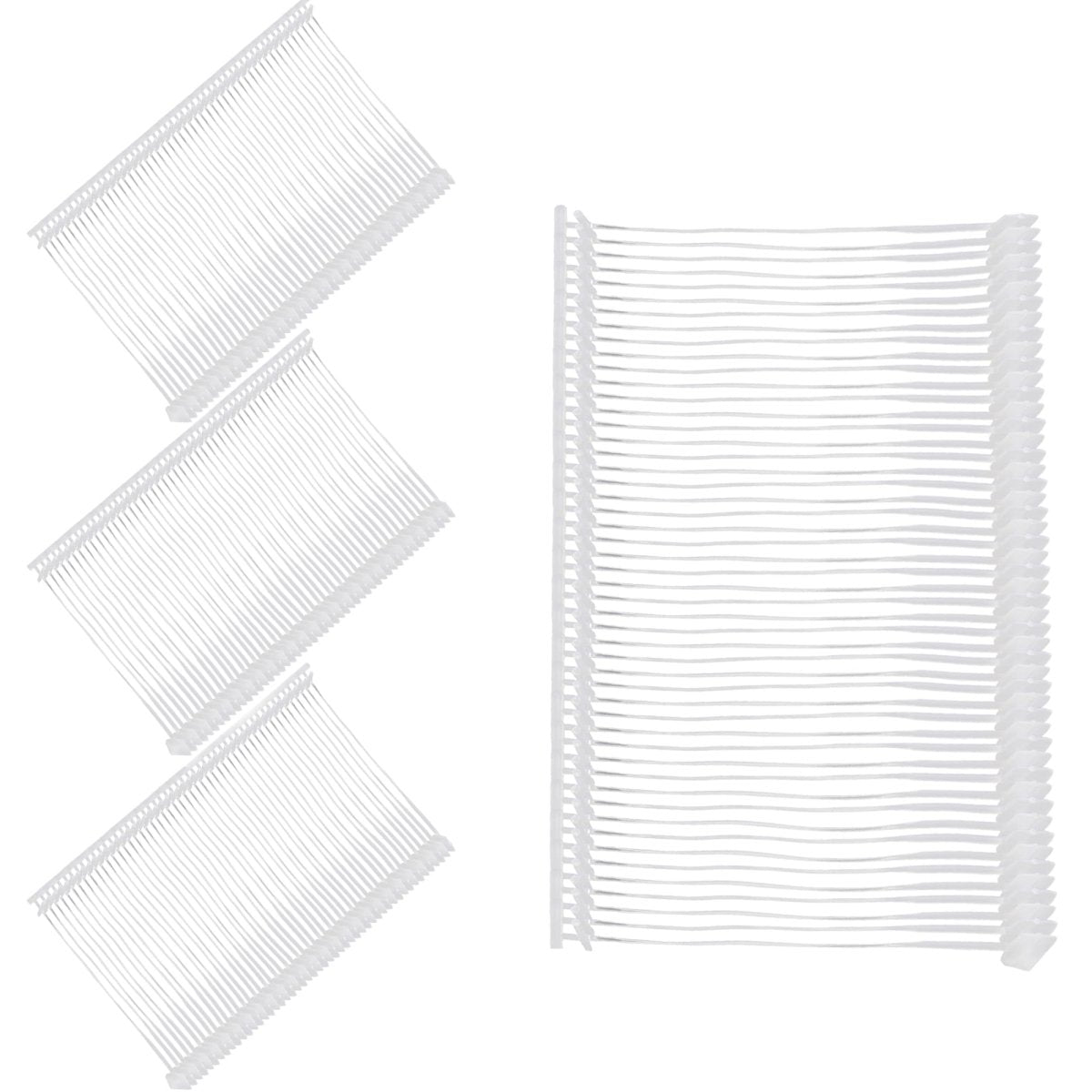 Perco 50mm [2 Inches] Regular Plastic Tag Barbs T Mould Attachments - Compatible with compatible_with_product_page | Color: Clear | Quantity: 20,000 Pieces | Adhesive: global.AdhesiveType | SKU: pl-barbs-20k | - shop_