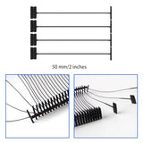 Perco 50mm [2 Inches] Regular Plastic Tag Barbs T Mould Attachments - Black 5,000 Pieces