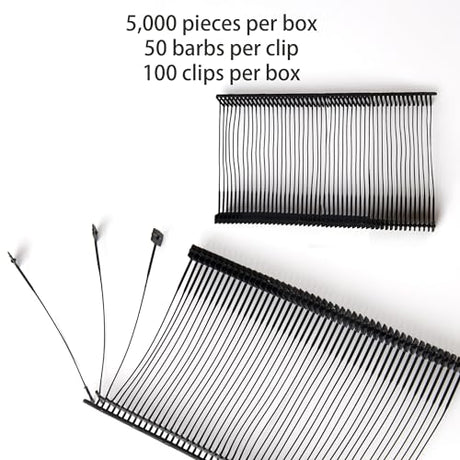 Perco 50mm [2 Inches] Regular Plastic Tag Barbs T Mould Attachments - Store Supplies