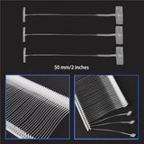 Perco 50mm [2 Inches] Regular Plastic Tag Barbs T Mould Attachments - Clear 5,000 Pieces
