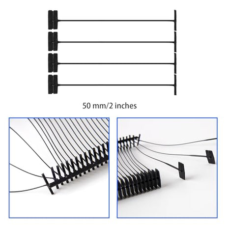 Perco 50mm [2 Inches] Regular Plastic Tag Barbs T Mould Attachments - Store Supplies