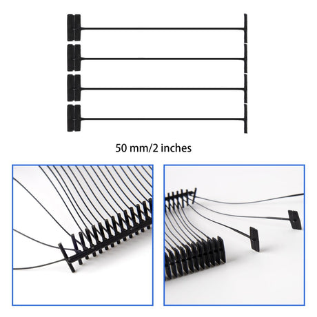 Perco 50mm [2 Inches] Regular Plastic Tag Barbs T Mould Attachments - Store Supplies