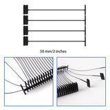 Perco 50mm [2 Inches] Regular Plastic Tag Barbs T Mould Attachments - Black 20,000 Pieces