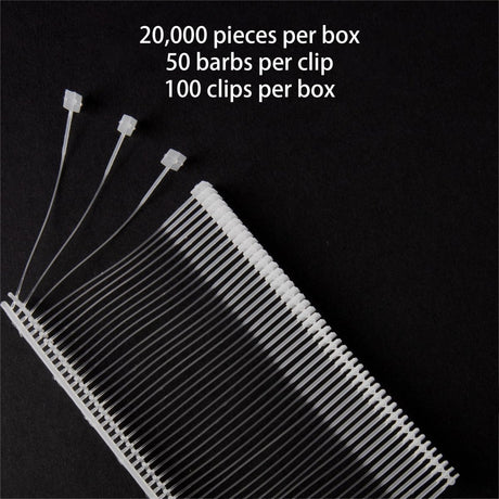 Perco 50mm [2 Inches] Regular Plastic Tag Barbs T Mould Attachments - Store Supplies