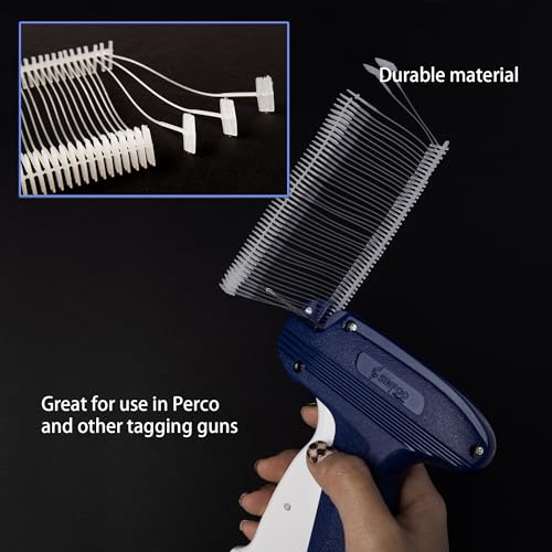 Perco 50mm [2 Inches] Regular Plastic Tag Barbs T Mould Attachments - Compatible with compatible_with_product_page | Color: Clear | Quantity: 5,000 Pieces | Adhesive: global.AdhesiveType | SKU: PL-T-BARBS-50mm | - shop_