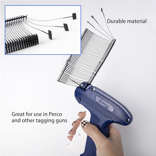 Perco 50mm [2 Inches] Regular Plastic Tag Barbs T Mould Attachments - Compatible with compatible_with_product_page | Color: Black | Quantity: 5,000 Pieces | Adhesive: global.AdhesiveType | SKU: PL-T-BARBS-50mm-black | - shop_