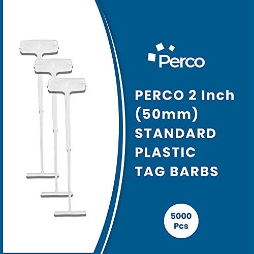 Perco 50mm Regular Plastic Tag Barbs, Suitable for Standard Tagging Gun, 5000 Pcs - Compatible with compatible_with_product_page | Color: | Quantity: | Adhesive: global.AdhesiveType | SKU: PL-BARBS-50mm | - shop_