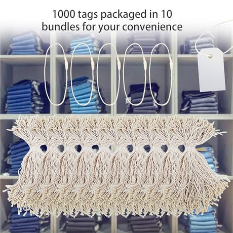Perco DL153 Cotton String Tags - Store Supplies