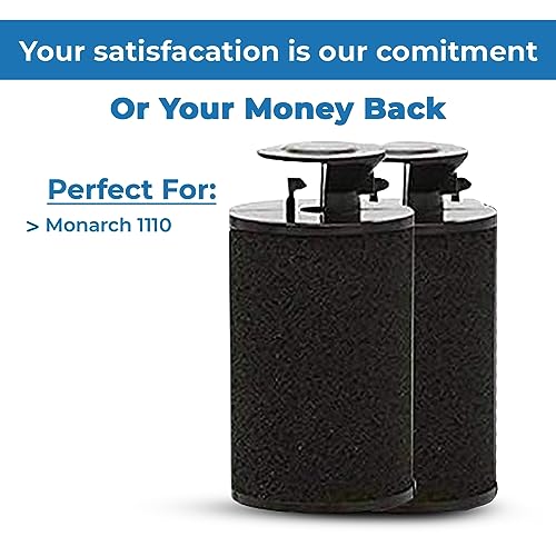 Perco Ink Roll for Monarch 1115 Price Gun – Easy - Load, Reliable Replacement Ink (Pack of 4) - Store Supplies