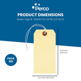 Perco Manila Shipping Tags - Elastic - Store Supplies